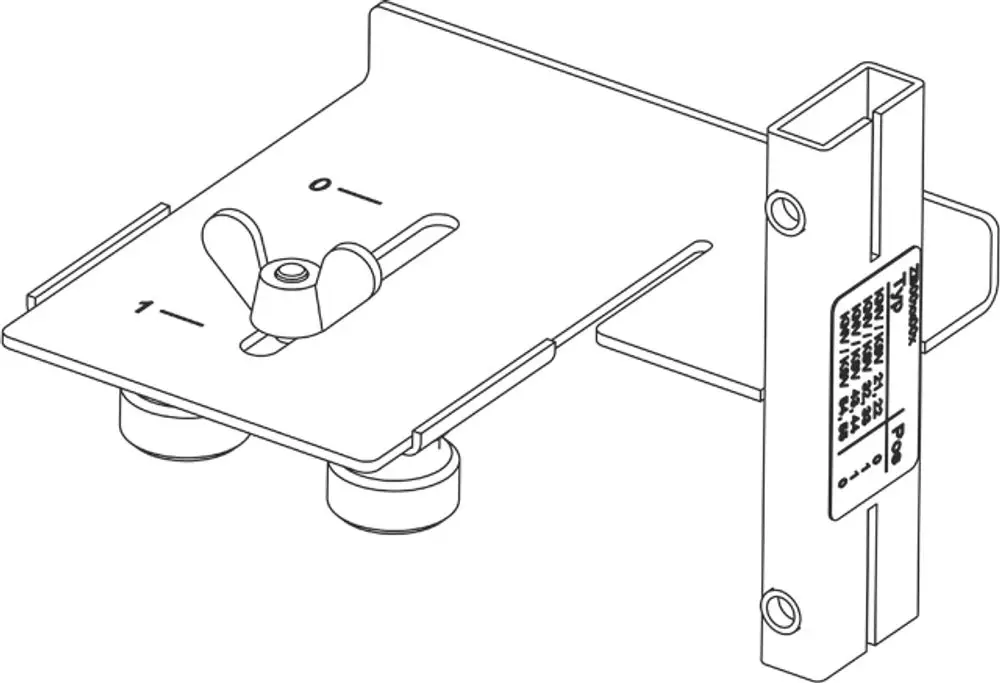 Kermi Anschlusslehre für Ventilkonvektor, ZK00500001, Detailansicht.